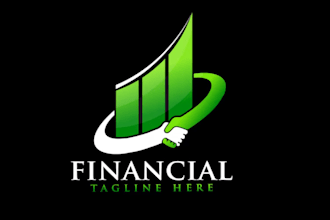 draw finance, marketing, insurance, financial logo
