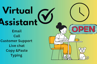 be virtual assistant, email, call, chat, customer support