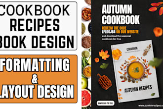 design nice ebook, magazine, cookbook pdf, brochure with adobe indesign