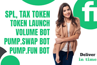 do pump fun pump swap volume, swap bot, launch token