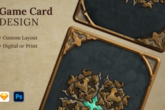 design game cards , digital or print