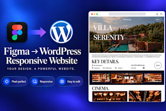 convert figma design to wordpress website