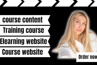 do course content training course user manual elearning website