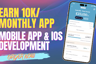 develop android and IOS earning app for passive income