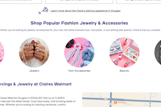 design fashion accessory shopify store hair care nail website fashion website