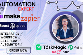set up clay com, make, pabbly, boost space, n8n, apollo io, taskmagic automation