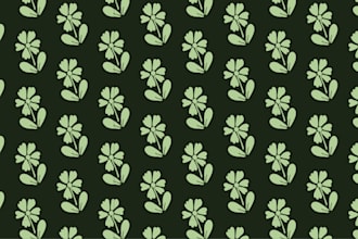 create seamless pattern designs for fabric, textile etc