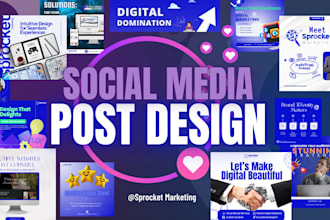 create 30 attractive facebook and instagram posts