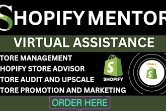 shopify mentor, shopify expert, shopify manager shopify, shopify consultant