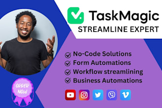 create taskmagic automation with make com, zapier, made com, n8n integration