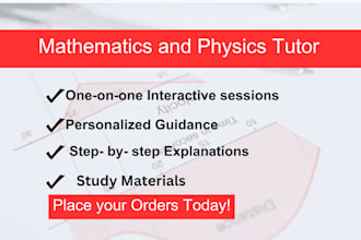 tutor mathematics and physics subjects