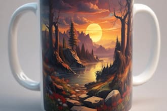 create an logo or design on a mug