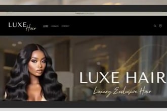 design hair extension shopify store hair extension website