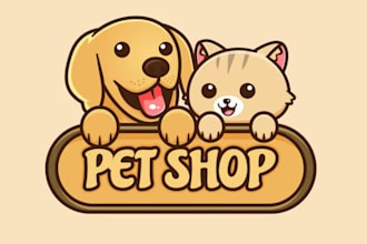 create outstanding dog, cat, or pet logo