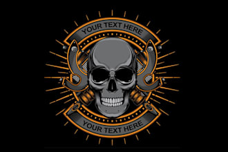 make skull, tactical military, army, badge logo