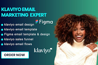 design klaviyo email template and setup klaviyo email flows figma to klaviyo