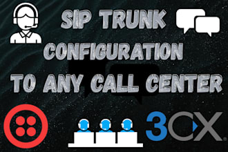 setup twilio, voip, sip trunk, configuration, ivr to 3cx or any call center