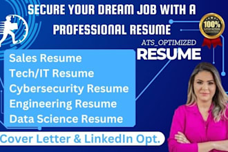 write cybersecurity resume, IT resume, tech resume, engineering resume and sales