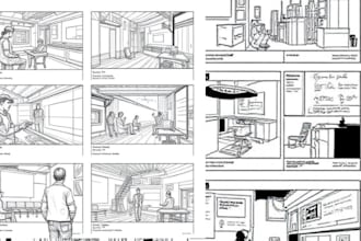 do storyboard comic illustration graphic novel comic illustration for film frame