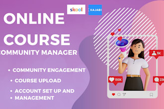 setup skool online community, mighty networks, circle so, kajabi online course