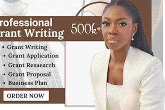 write a compelling grant proposal and business plan with financial projections