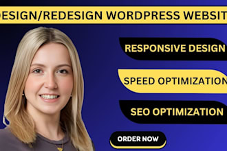 do wordpress website development, design or redesign wordpress blog website