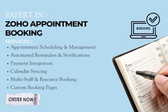 setup zoho apppointment twilio zapier stripe booking calendar flow mail meeting
