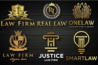 design a professional legal, lawyer, attorney and law firm logo with copyrights