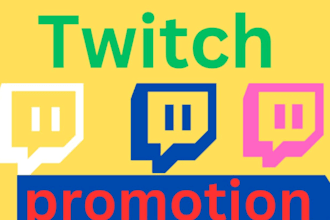 promote your twitch channel to real, active viewers and grow your audience