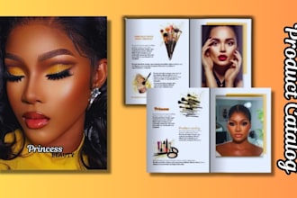 design canva product catalog brochure catalogue lookbook sell sheet sales flyer