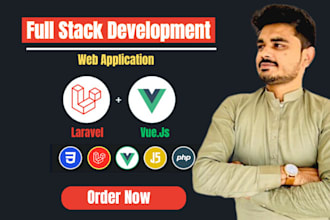 develop website  in php laravel with  vuejs