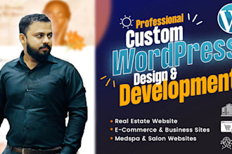 make real estate, ecommerce and medspa website on wordpress