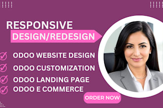design and redesign odoo website e commerce customization landing page design