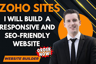 design and create responsive website on zoho sites