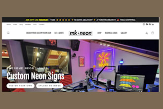 neon sign shopify store neon website neon shopify store neon ecommerce website