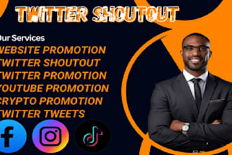 create genuine twitter and website shoutouts to boost your visibility