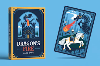 design card game card game box design, card game art, card template board design
