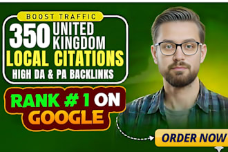 create 350 UK local citations to improve your local SEO