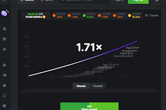 develop crypto crash game website, aviator plane crash game website, blackjack