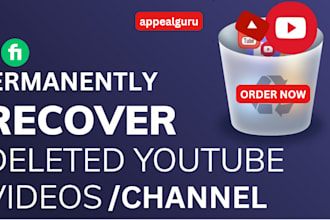 permanently restore your deleted youtube channel and delete unwanted link