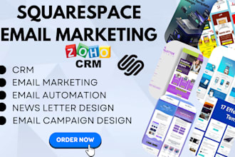 squarespace email marketing automate zoho bigin crm squarespace email campaign