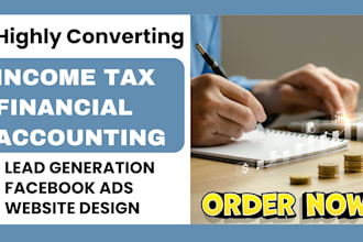 bookkeeping leads income tax leads accounting leads facebook ads website design