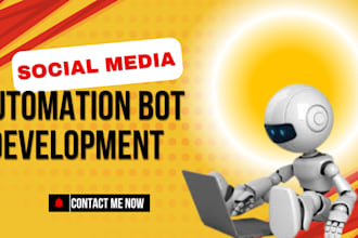 develop youtube bot, reddit bot, discord bot, twitter bot instagram API bot