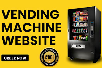 build dynamic vending machine website vending website vending business website