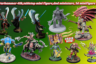 build,paint,print your warhammer 40k, tabletop, minifigure, dnd miniature