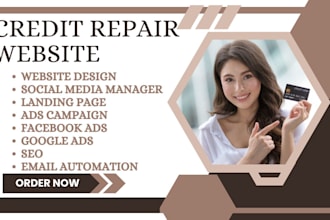 build a professional credit repair website credit repair landing page