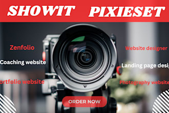 create photography portfolio website on showit zenfolio pixieset website