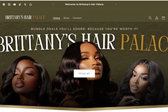 hair extension shopify store hair extension website wix dropshiping store