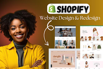shopify website design, shopify redesign, and clone shopify website