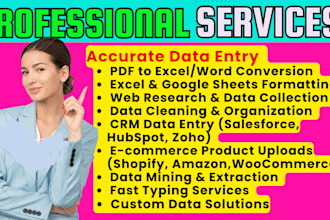 retype, recreate, formatting, cleaning and mining of data